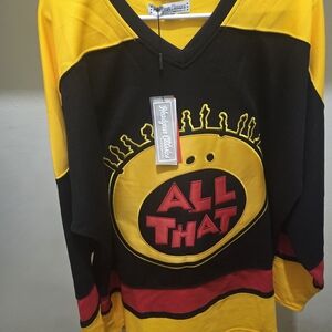 Nostalgia Mens Hockey Jersey - Yellow, Black, and Red
